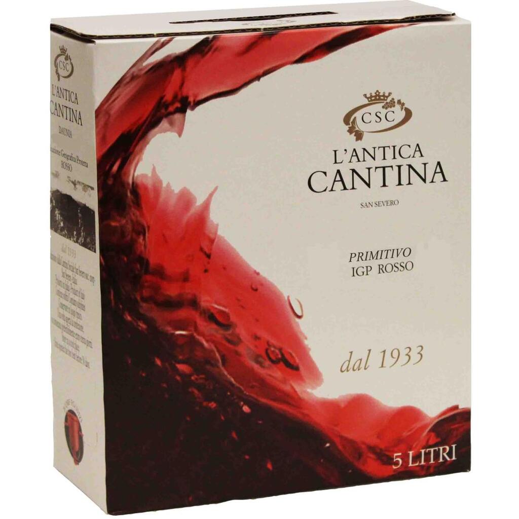 L`Antica Cantina Puglia Primitivo BIB 5L