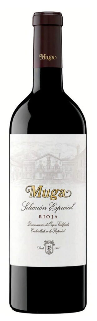 Butelka Muga Seleccion Especial Rioja, czerwone wino z regionu Rioja Alta