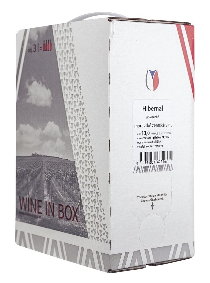 Vajbar Hibernal Bag in Box 3L - białe wino z Moraw