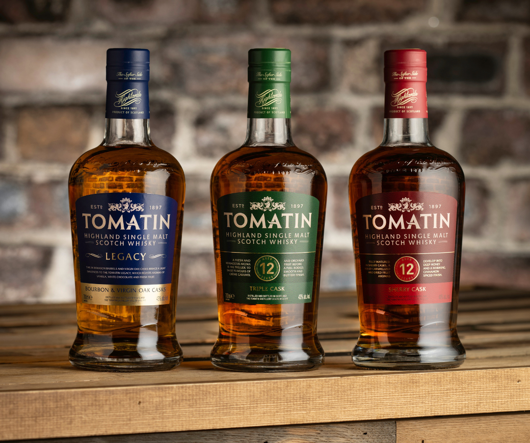 Whisky Tomatin – butelki Legacy, 12 YO Triple Cask i 12 YO Sherry Cask