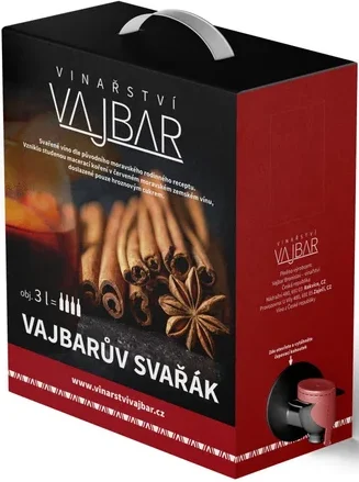Vajbarův Svařák 3L – grzane wino w opakowaniu Bag in Box